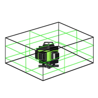 Mulcort 360° 4D Nivelační laser s 16 liniemi, automatický nivelační nástroj na 3 ° s 2× dobíjecí lithiovou baterií